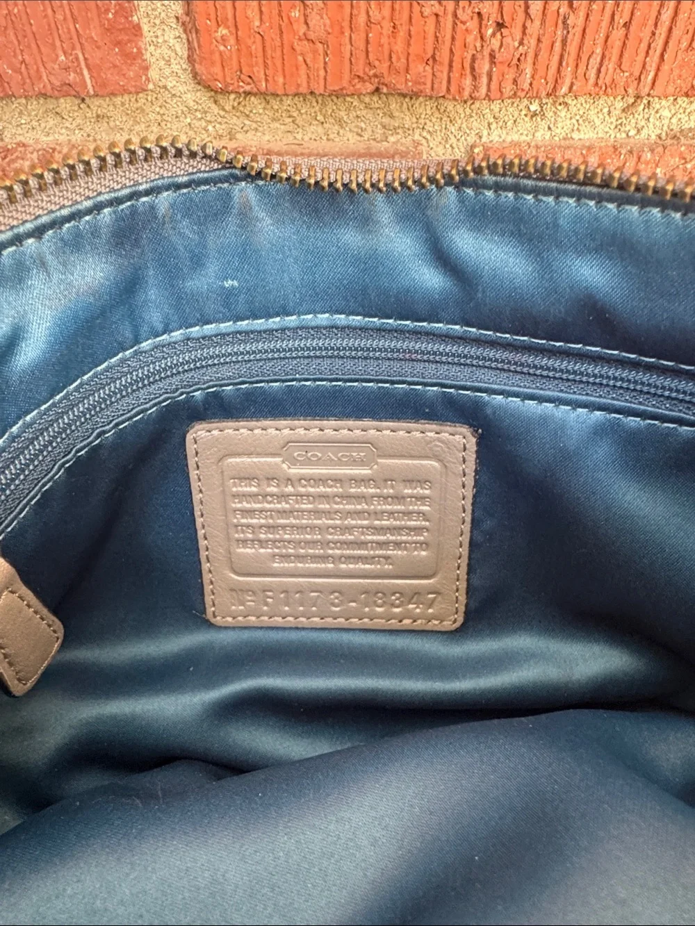 Coach Croc Leather Bag